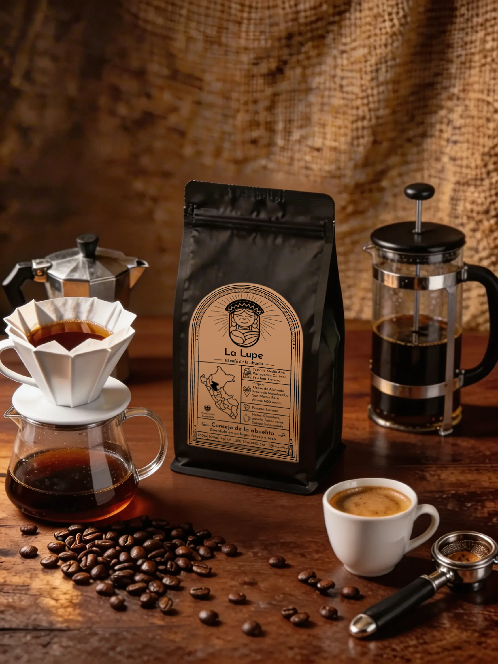 Café Gourmet en Grano La Lupe