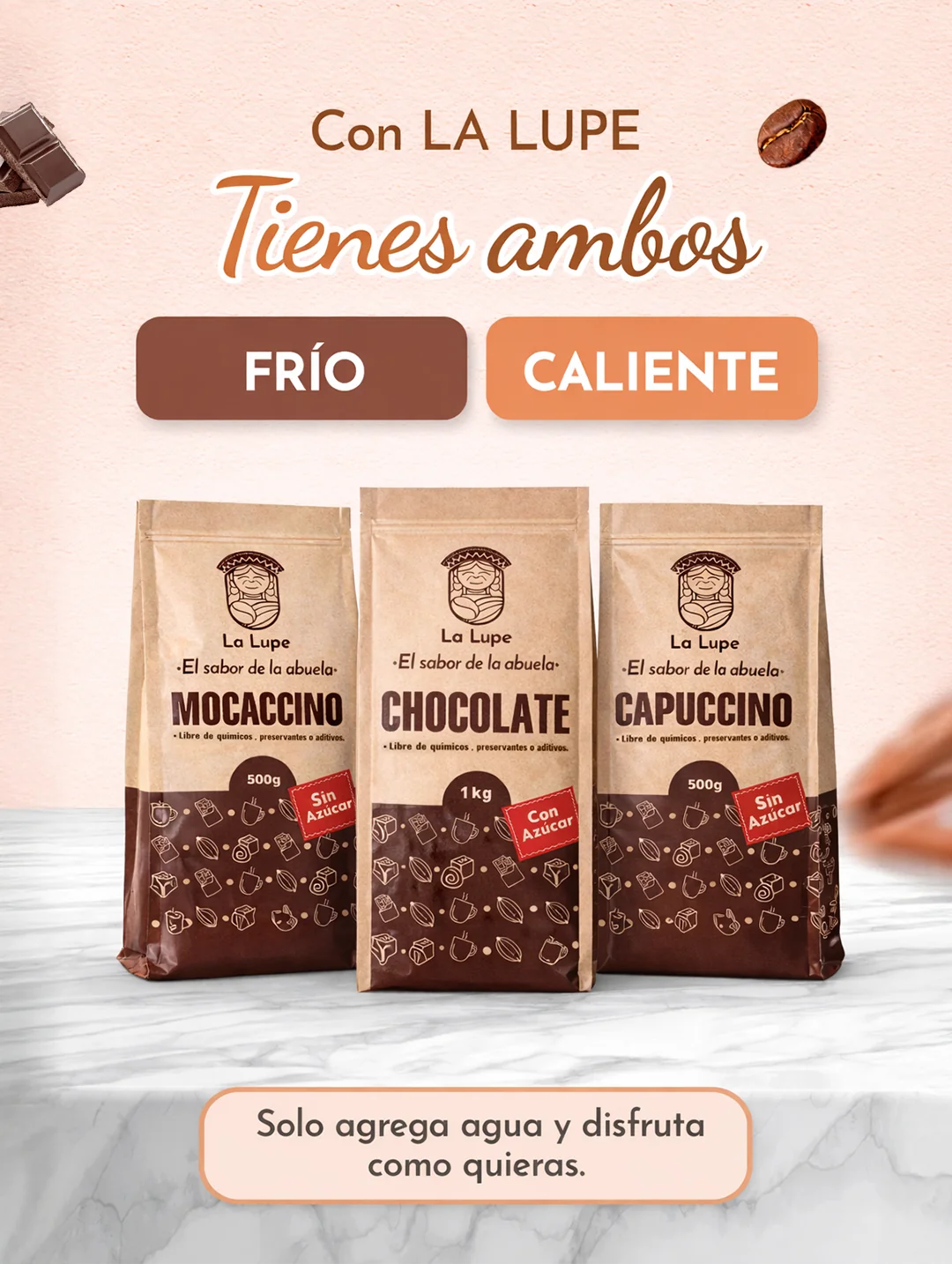 Bebidas La Lupe presentación
